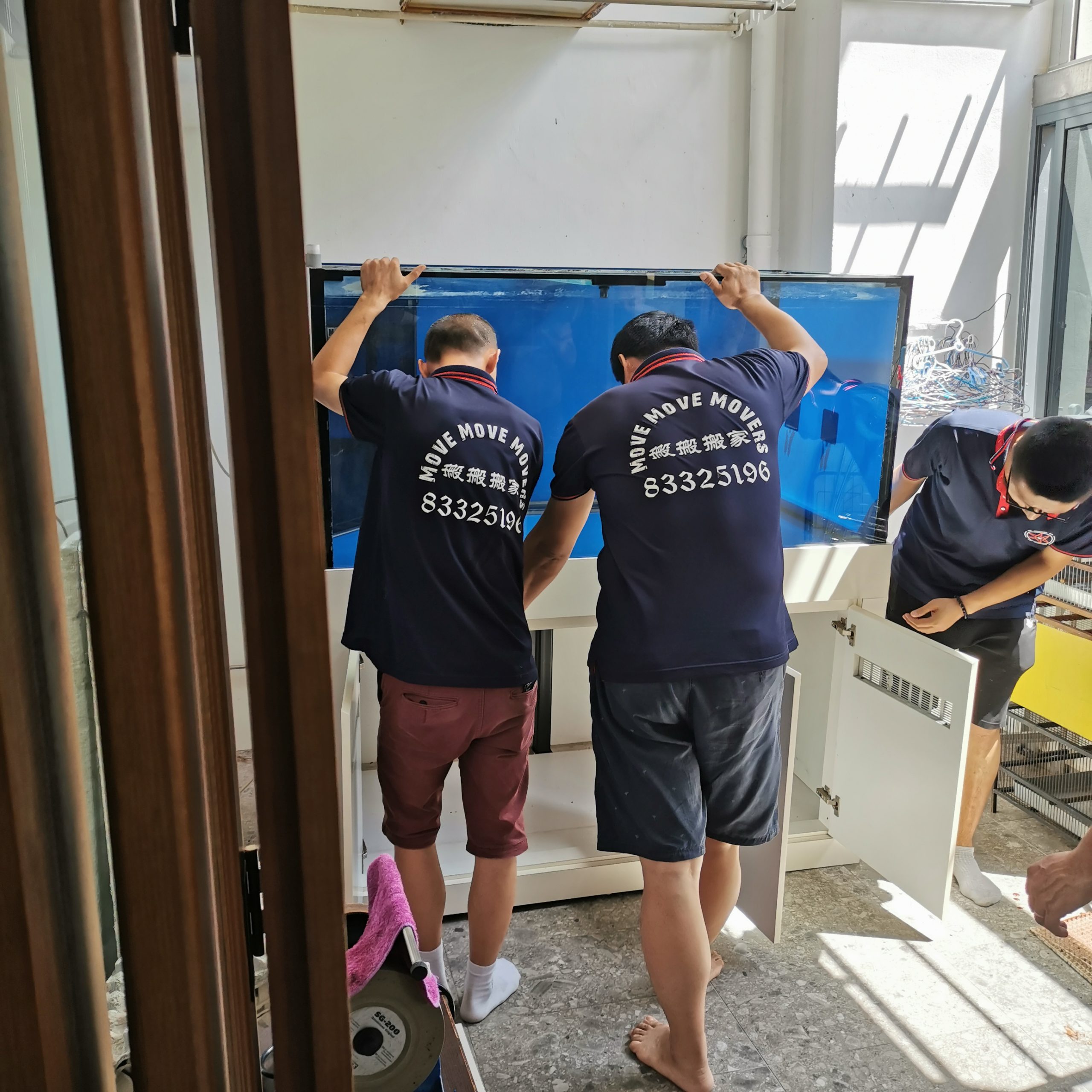 Fish tank mover – move move movers Fish tank mover
