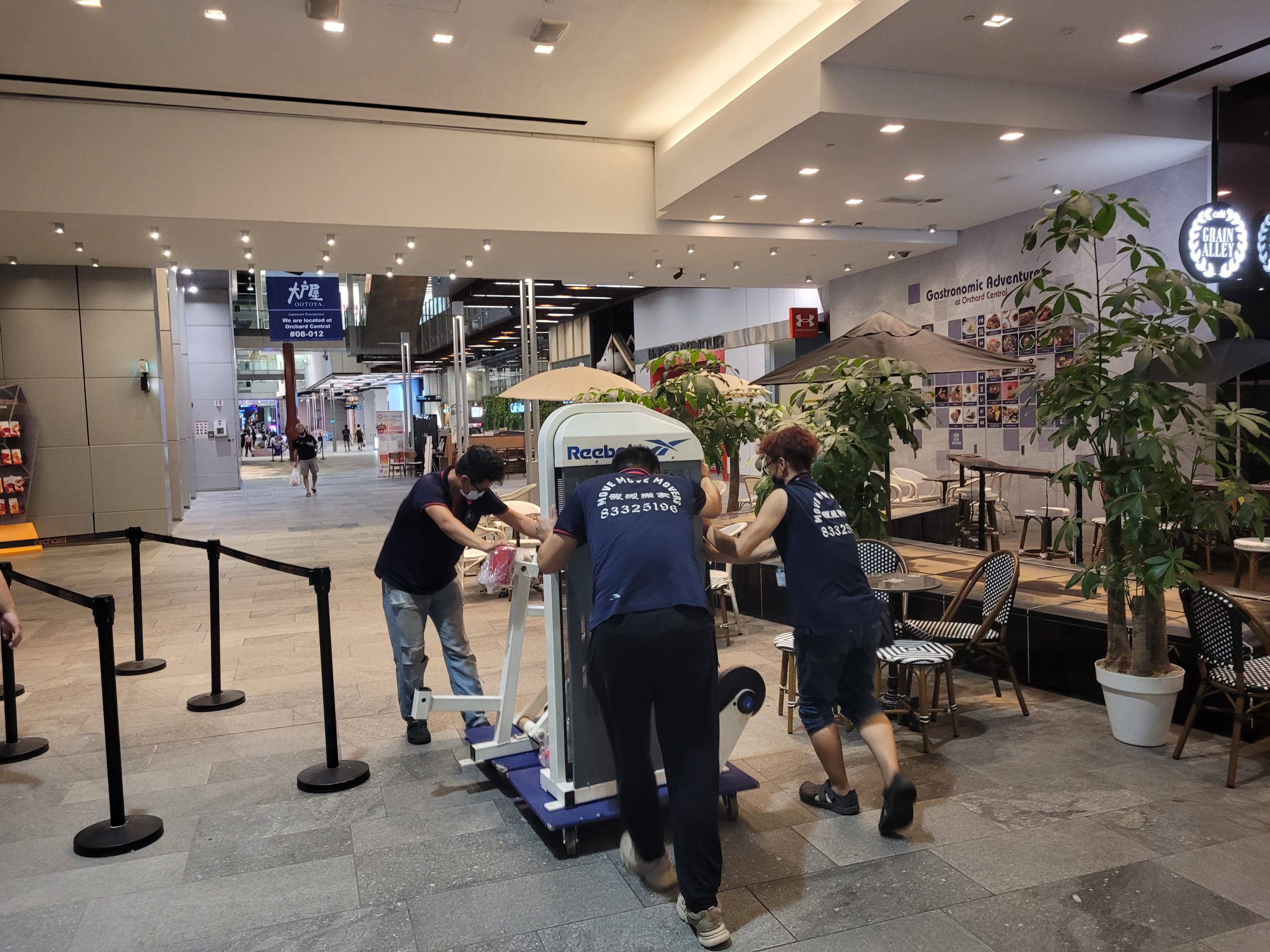 Commercial relocation inside business venue - move move movers – move move movers – move move movers Move Move Movers crew coordinating a commercial relocation inside a Singapore business venue