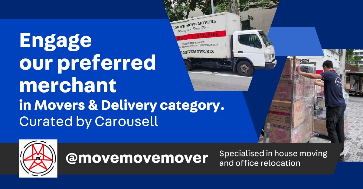 Carousell Preferred Merchant for Movers and Delivery Services in Singapore